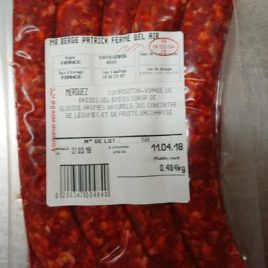 Merguez-500 g-RETOUR AVRIL-MAI
