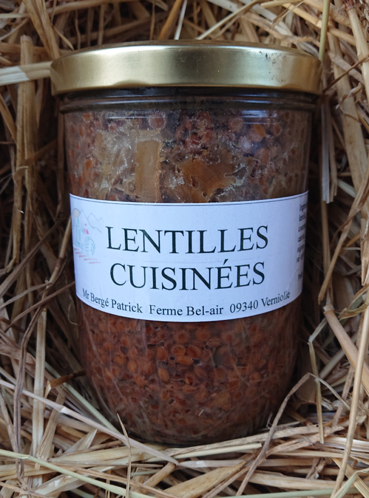 Conserve de Lentilles Cuisinées 750 g