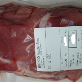 Roti de Porc Echine-1 kg-Prévu le 22 avril